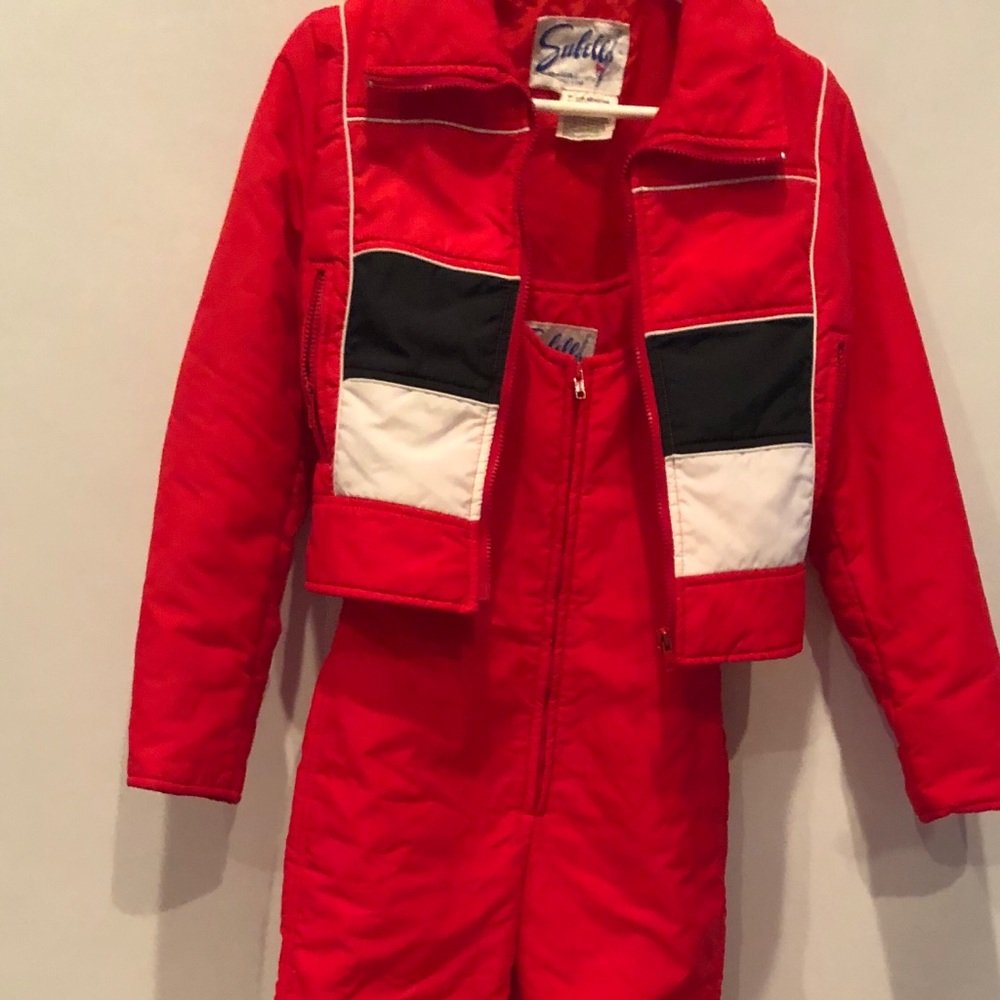 Vintage Sunbella Ladies Ski Bib & Jacket Size 10